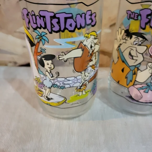 The Flintstones Cartoon Glass Set - Multicolor - Picture 2 of 7